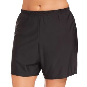 Island Escape Plus Size Swim Shorts Black Size 22W